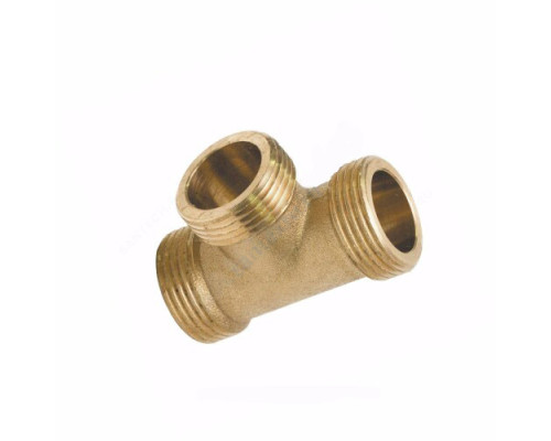 Тройник латунь Ду 20 (3/4") НР/НР/НР Цветлит ZW50087