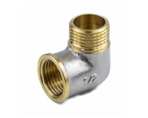 Угольник латунь никель Ду 15 (1/2") ВР/НР 9002 ГОСТ 32585-2013 Aquasfera 9002-01 Угольник латунь никель Ду 15 (1/2") ВР/НР 9002 ГОСТ 32585-2013 Aquasfera 9002-01