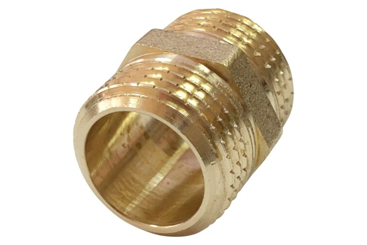 Ниппель латунь Ду 15 (1/2") НР VALFEX VF.582.L.012