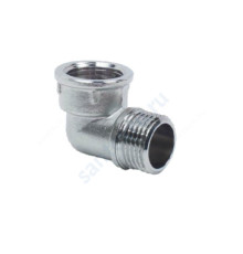 Угольник латунь никель Ду 25 (1") ВР/НР AQUALINK