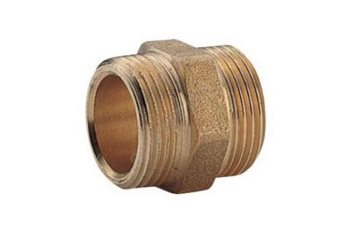 Ниппель латунь Ду 32 (1 1/4") НР R189 Giacomini R189Y006
