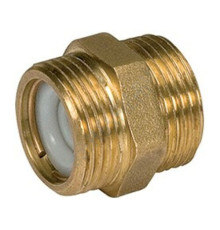 Ниппель латунь Ду 20 (3/4") со встроенным обратным клапаном ВР/ВР R189V Giacomini R189VY004