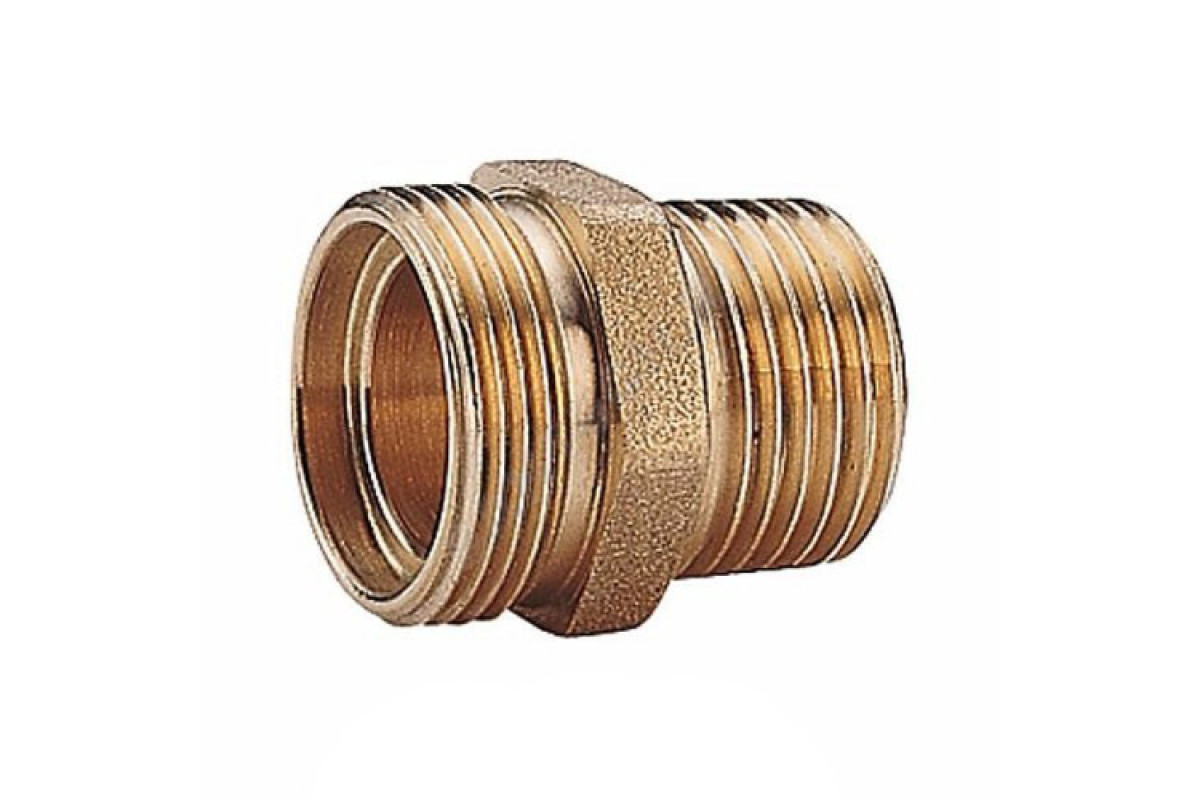 Ниппель латунь переходной Ду 15х16 (1/2") НР R180R Giacomini R180RY015