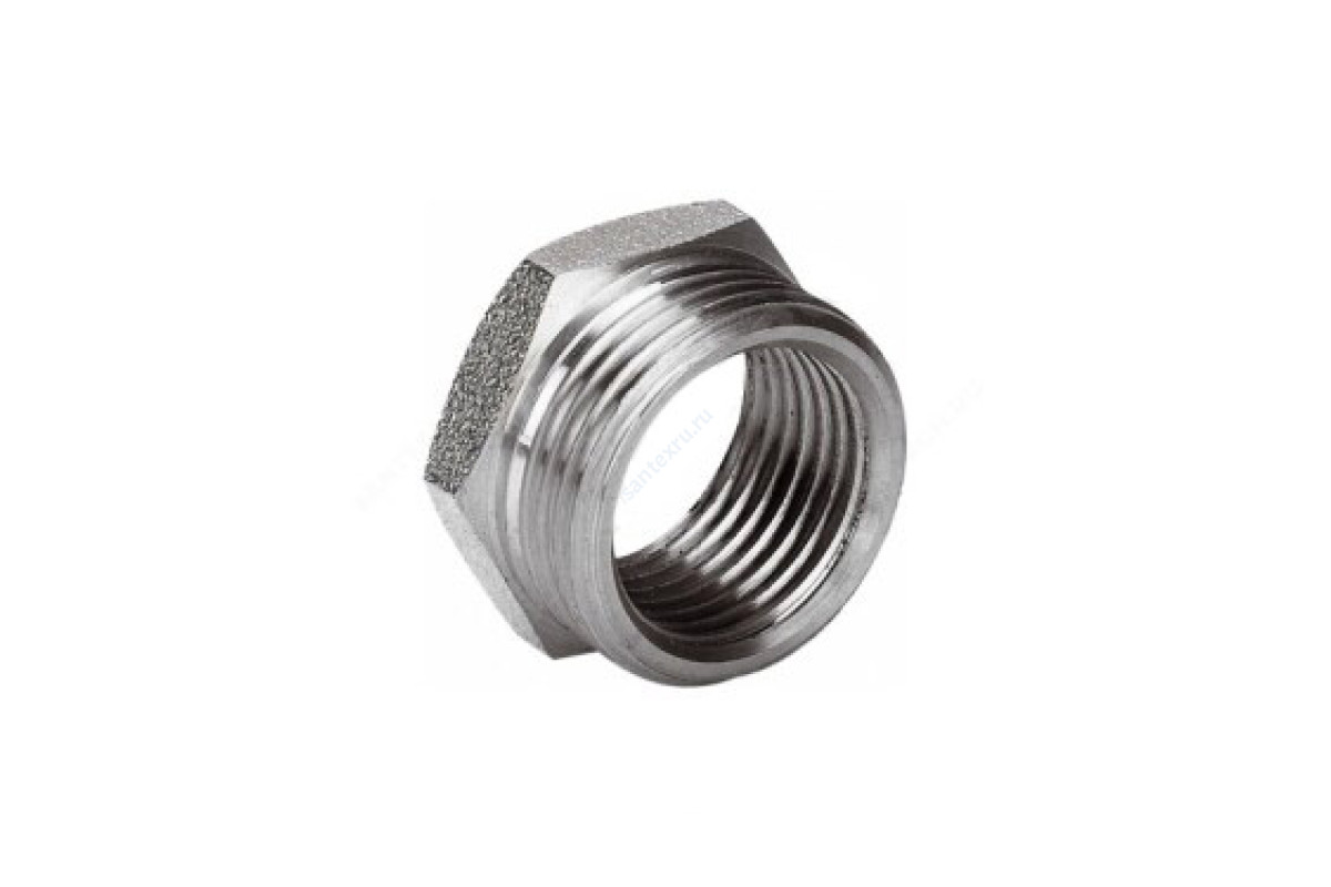 Футорка латунь никель Ду 20х15 (3/4"х1/2") НР/ВР LD LD.67.507.2015