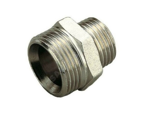 Ниппель латунь переходной Ду 20х15 (3/4"х1/2") НР Россия 