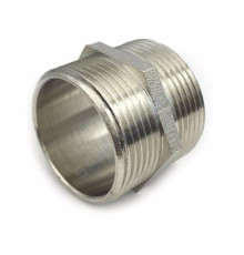 Ниппель латунь никель Ду 25 (1") НР