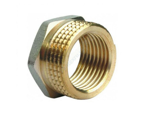 Футорка латунь Ду 15 (1/2"х1/16") под импульсную трубку НР/ВР Апогей 310009