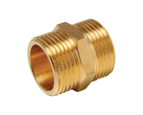 Ниппель латунь Ду 15 (1/2") НР Цветлит ZW50053