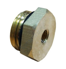 Футорка латунь Ду 15х8 (1/2"х1/4") с резиновым кольцом НР/ВР Апогей 310013