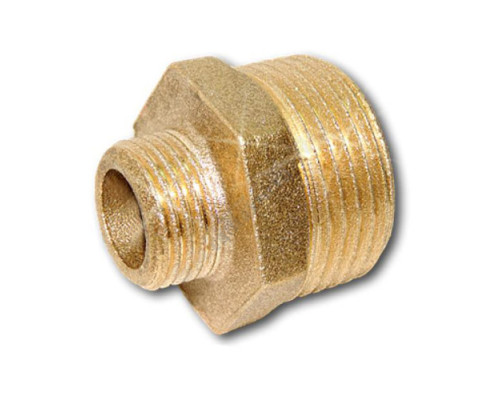 Ниппель латунь переходной Ду 20х15 (3/4"х1/2") НР Цветлит ZW50058