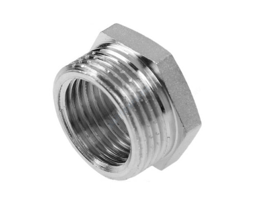 Футорка латунь никель Ду 40х25 (1 1/2"х1") НР/ВР AQUALINK 02386