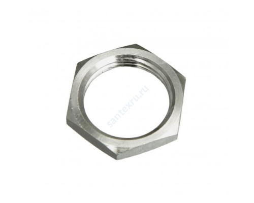 Контргайка латунь никель Ду 15 (1/2") ВР LD LD.67.508.15