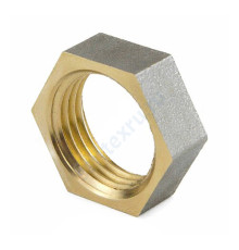 Контргайка латунь никель Ду 15 (1/2") ВР 9020 ГОСТ 32585-2013 Aquasfera 9020-01