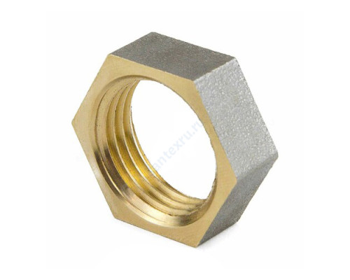 Контргайка латунь никель Ду 32 (1 1/4") ВР 9020 ГОСТ 32585-2013 Aquasfera 9020-04