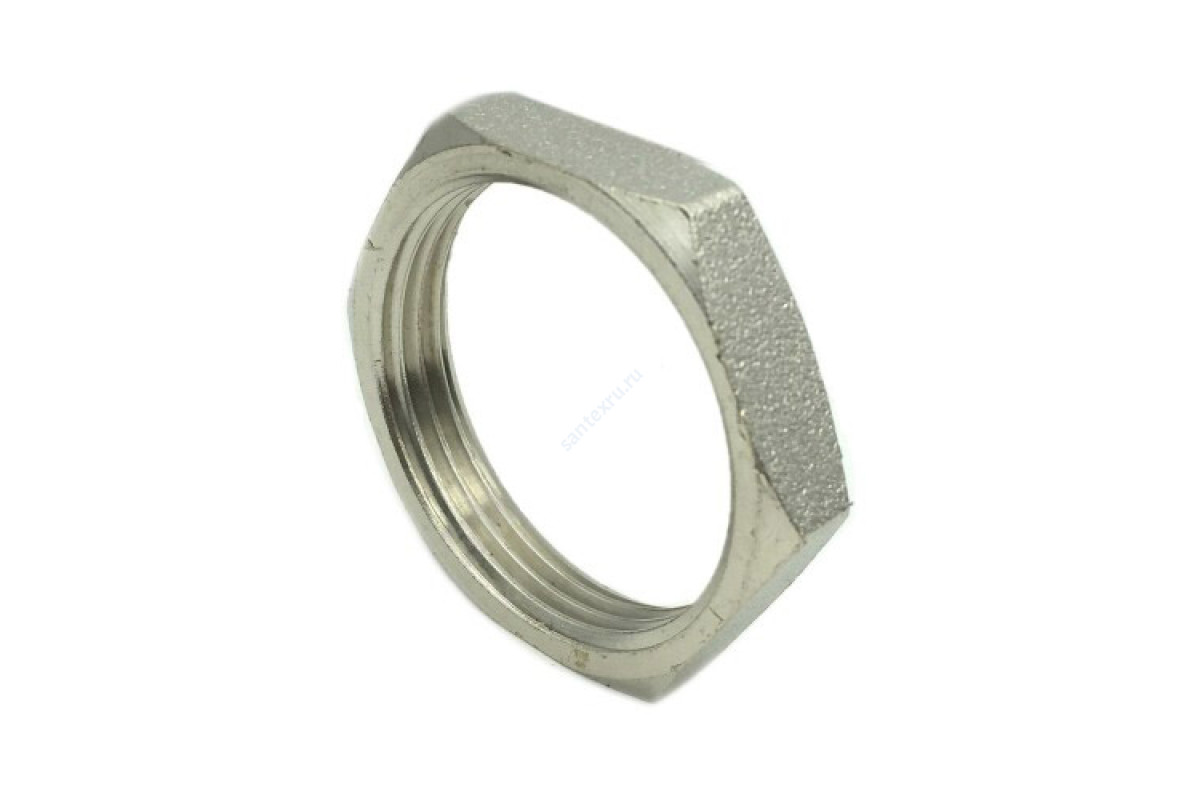 Контргайка латунь никель Ду 15 (1/2") ВР