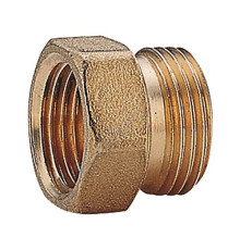 Переход латунь Ду 20х15 (3/4"х1/2") под евроконус ВР/НР R180FR Giacomini