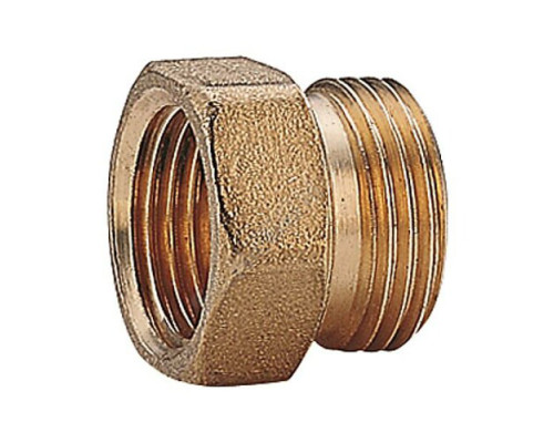 Переход латунь Ду 20х15 (3/4"х1/2") под евроконус ВР/НР R180FR Giacomini