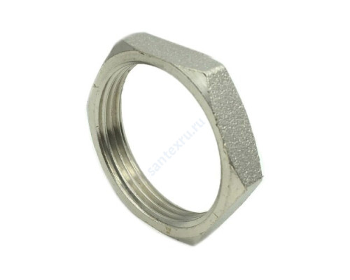 Контргайка латунь никель Ду 40 (1 1/2") ВР