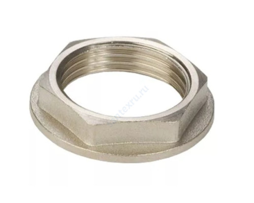 Контргайка латунь никель реборда Ду 32 (1 1/4") ВР Китай