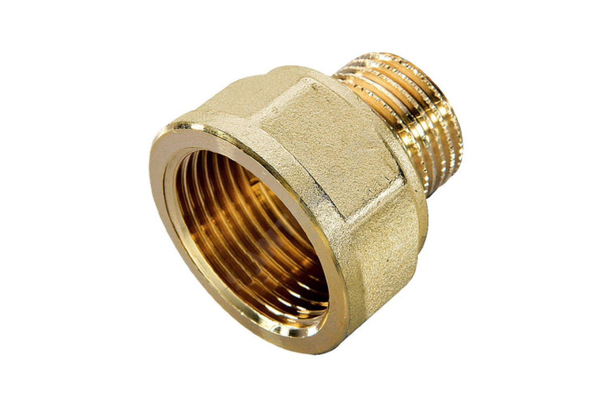 Переход латунь Ду 15х10 (1/2"х3/8") ВР/НР Цветлит ZW50062