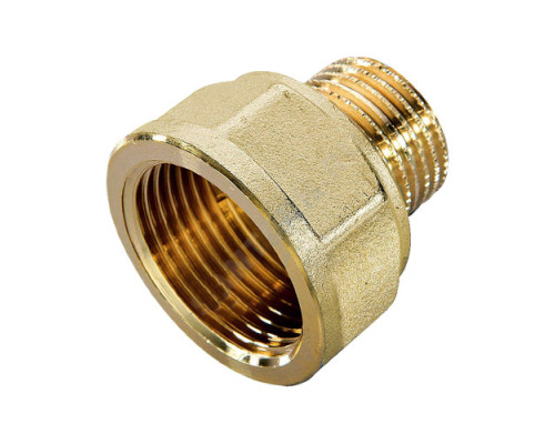 Переход латунь Ду 15х10 (1/2"х3/8") ВР/НР Цветлит ZW50062