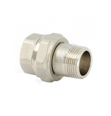 Соединитель латунь никель американка Ду 20 (3/4") прямой ВР/НР LD LD.67.520.20