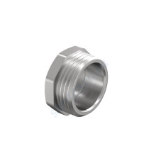 Заглушка латунь никель Ду 15 (1/2") НР LD LD.67.505.15