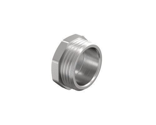 Заглушка латунь никель Ду 15 (1/2") НР LD LD.67.505.15 Заглушка латунь никель Ду 15 (1/2") НР LD LD.67.505.15