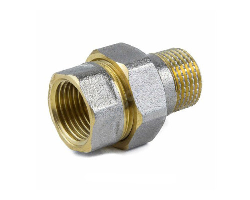 Соединитель латунь никель американка Ду 40 (1 1/2") прямой ВР/НР 9013 ГОСТ 32585-2013 Aquasfera 9013-05 Соединитель латунь никель американка Ду 40 (1 1/2") прямой ВР/НР 9013 ГОСТ 32585-2013 Aquasfera 9013-05