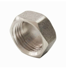 Заглушка латунь никель Ду 20 (3/4") ВР VALFEX VF.590.N.034