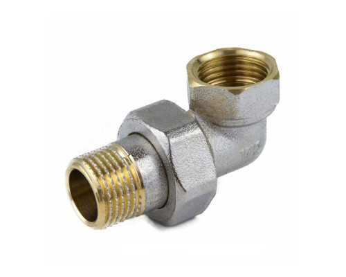 Соединитель латунь никель американка Ду 15 (1/2") угловой ВР/НР 9015 ГОСТ 32585-2013 Aquasfera 9015-01
