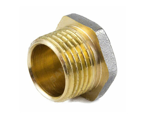 Заглушка латунь никель Ду 25 (1") НР 9017 ГОСТ 32585-2013 Aquasfera 9017-03