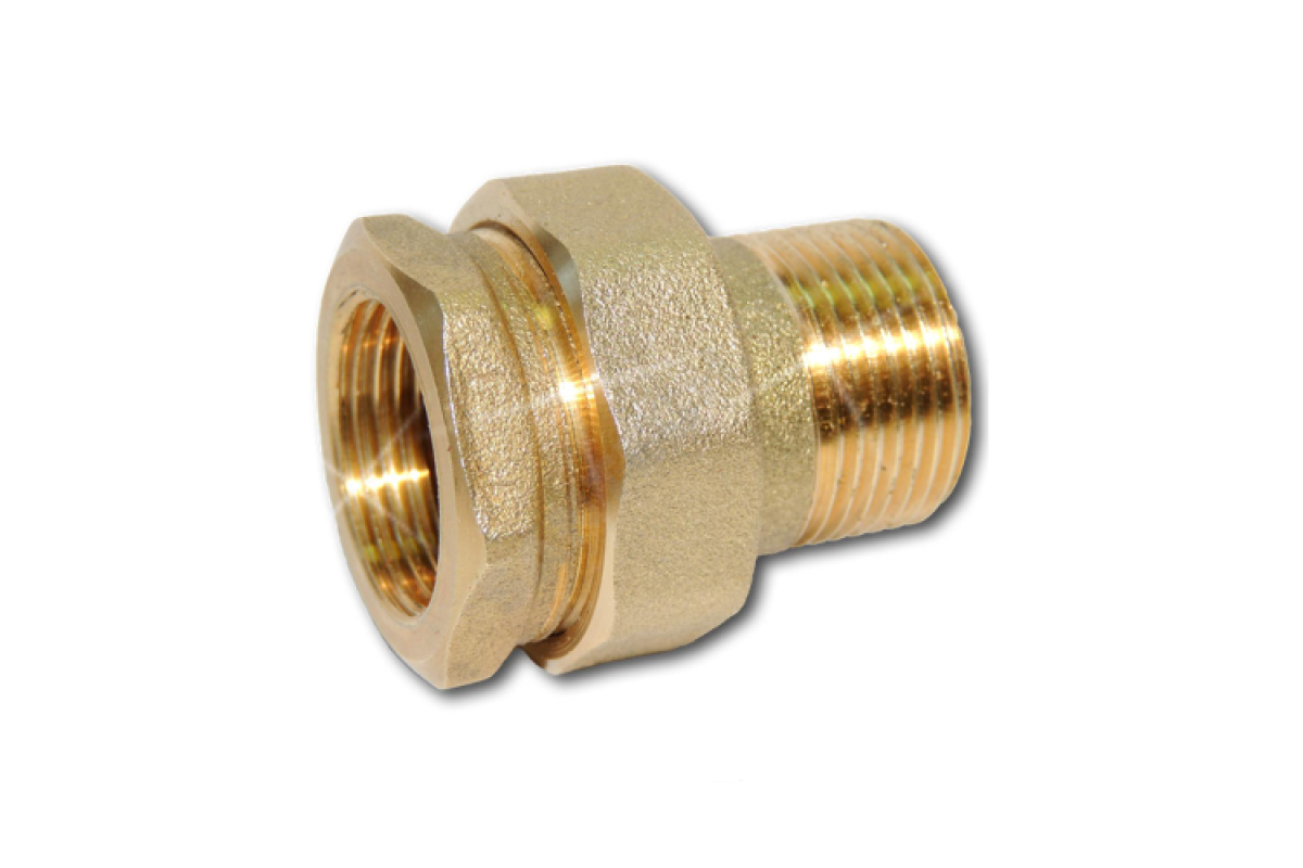 Соединитель латунь американка Ду 15 (1/2") прямой ВР/НР Цветлит ZW50068