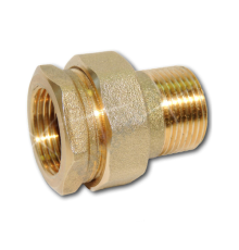 Соединитель латунь американка Ду 15 (1/2") прямой ВР/НР Цветлит ZW50068