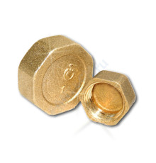 Заглушка латунь Ду 20 (3/4") ВР Цветлит ZW50026