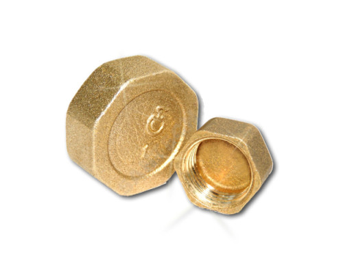 Заглушка латунь Ду 20 (3/4") ВР Цветлит ZW50026