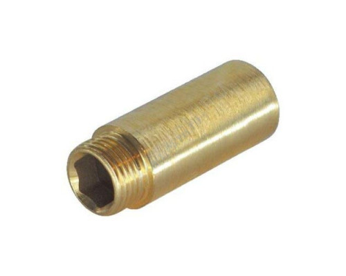 Удлинитель латунь Ду 15 (1/2") L=50мм ВР/НР Цветлит