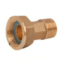 Полусгон латунь Ду 15х20 (1/2"х3/4") НР/нак. гайка R37 Giacomini R37X003