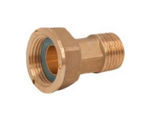 Полусгон латунь Ду 20х25 (3/4"х1") НР/нак. гайка R37 Giacomini R37X004