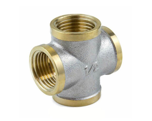 Крест латунь никель Ду 20 (3/4") ВР/ВР 9011