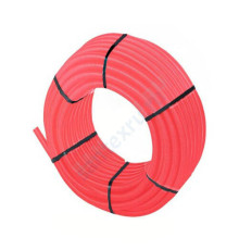 Шланг гофрированный защитный Дн 25 для трубы Дн 16 красный бухта 50м TECK Uponor 1012858