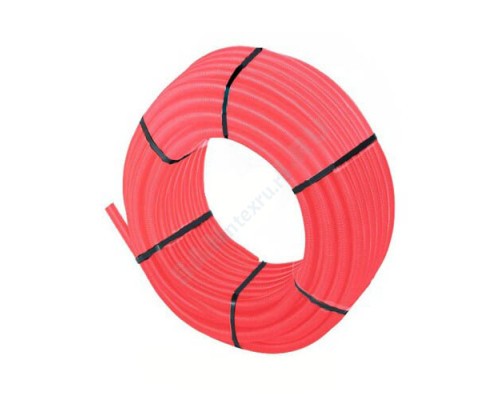 Шланг гофрированный защитный Дн 35 для трубы Дн 25 красный бухта 50м TECK Uponor 1012866