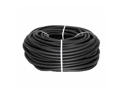 Шланг гофрированный ПЭ для PE-X Дн 25 для трубы Дн 16 черный бухта 50м Санпласт