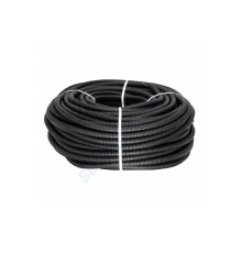 Шланг гофрированный ПЭ для PE-X Дн 40 для трубы Дн 25 черный бухта 30м Санпласт