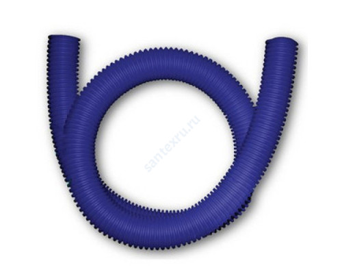 Шланг гофрированный ПЭ для PE-X Дн 25 для трубы Дн 16 синий бухта 50м Санпласт