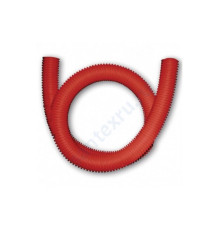 Шланг гофрированный ПЭ для PE-X Дн 25 для трубы Дн 16 красный бухта 50м Санпласт