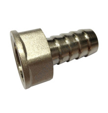 Переходник латунь неразъемный для шланга Дн 18х1/2" ВР AQUALINK 02690