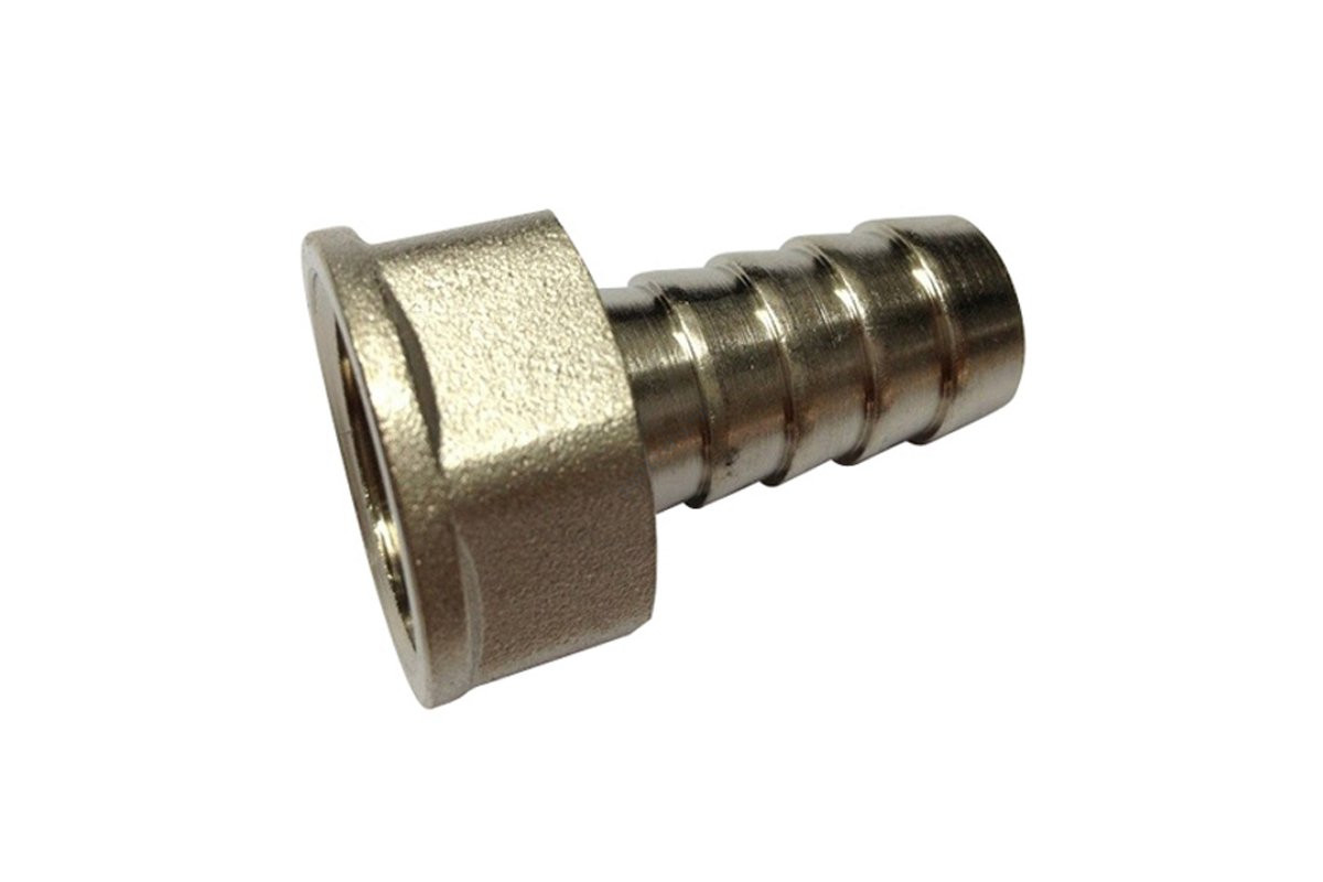 Переходник латунь неразъемный для шланга Дн 16х1/2" ВР AQUALINK 02689