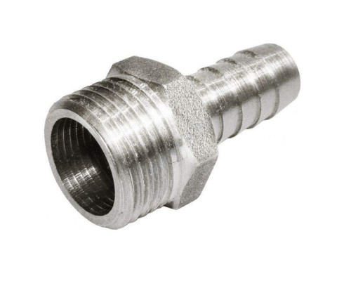 Переходник латунь неразъемный для шланга Дн 16х1/2" НР AQUALINK 02696 Переходник латунь неразъемный для шланга Дн 16х1/2" НР AQUALINK 02696
