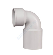 Отвод (PP-MD) сифонный бесшумный светло-серый Skolan dB SKSW Дн 58х40х90